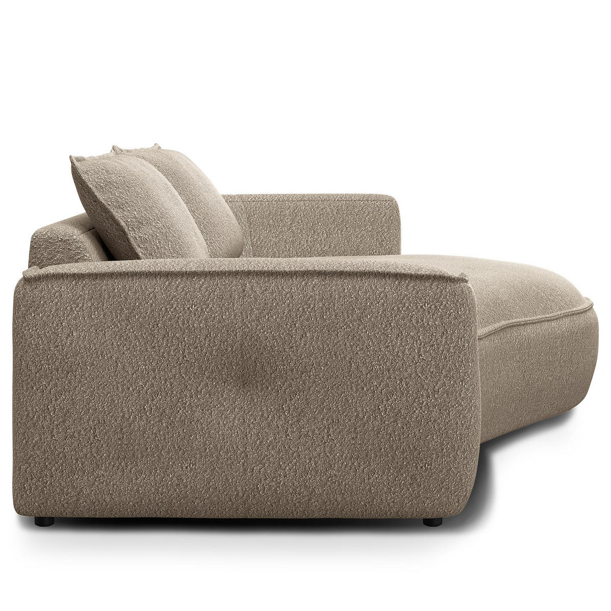2,5-SITZER SOFA - Beige, Textil (217/82/156cm) - home24