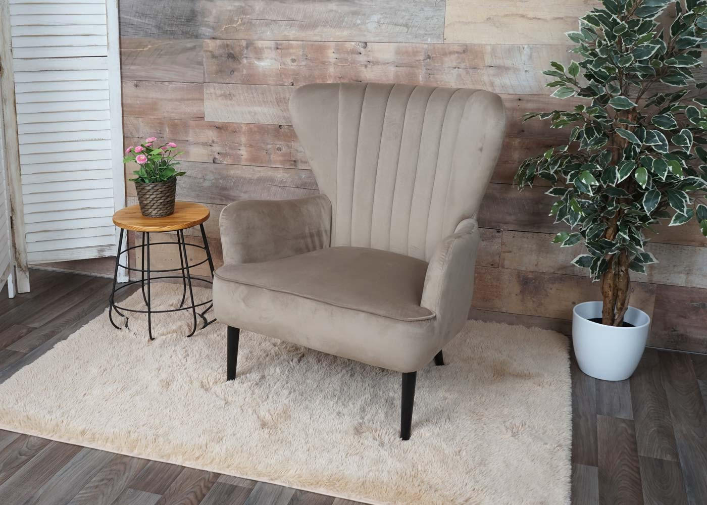 LOUNGE-SESSEL taupe - Taupe, Textil (75/87/75cm) - MCW