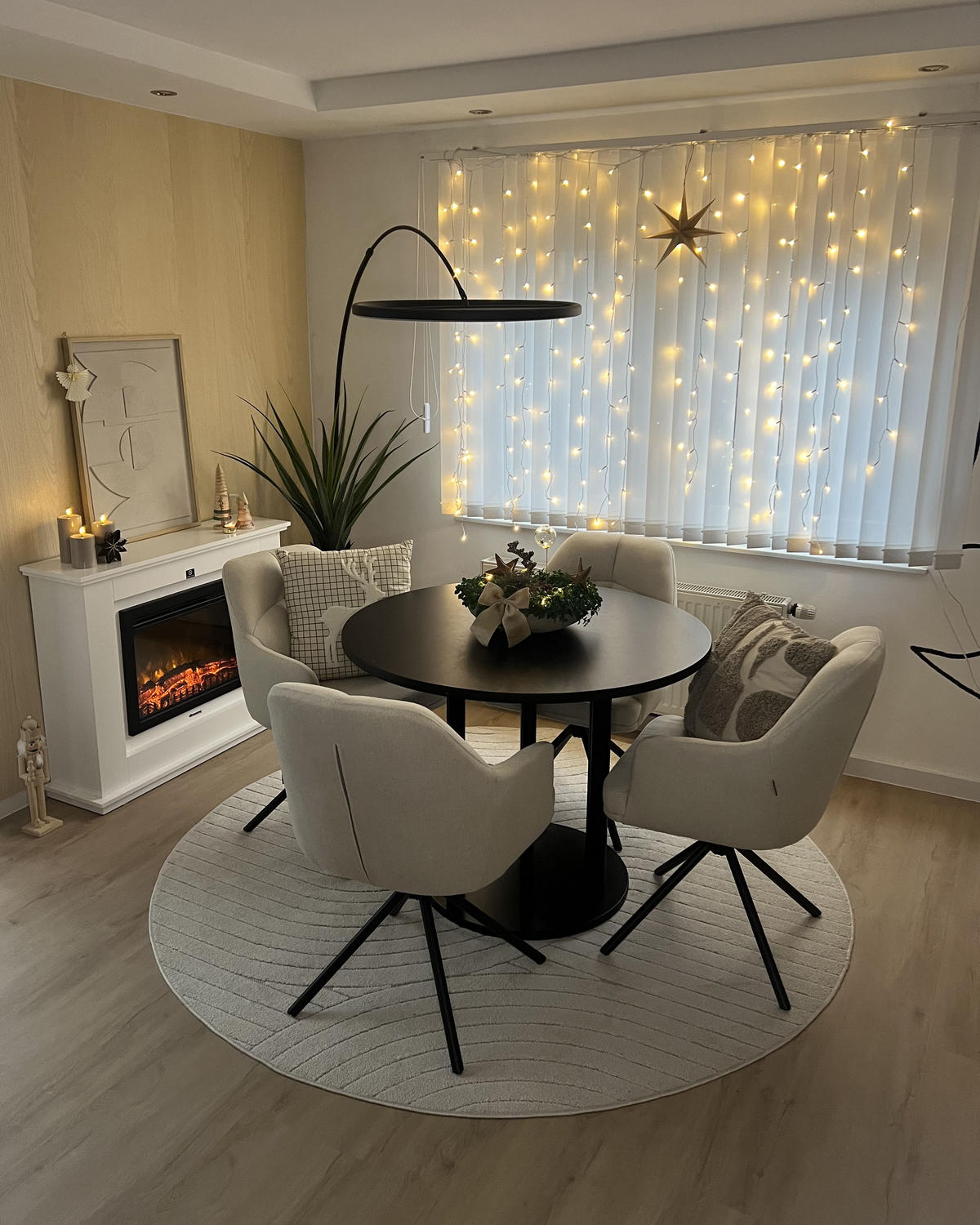 JÍDELNÍ ŽIDLE sada 2 ks Béžová Mira - černá/béžová, textil (46/84/60cm) - Beliani