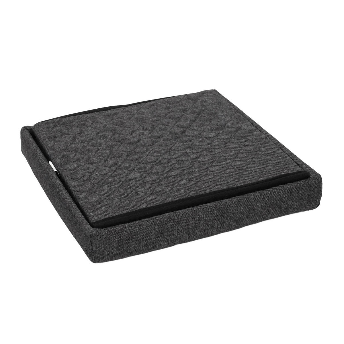 SITZHOCKER mit Stauraum - Grau, Holzwerkstoff/Textil (39/60/53.5cm) - 5five Simply Smart