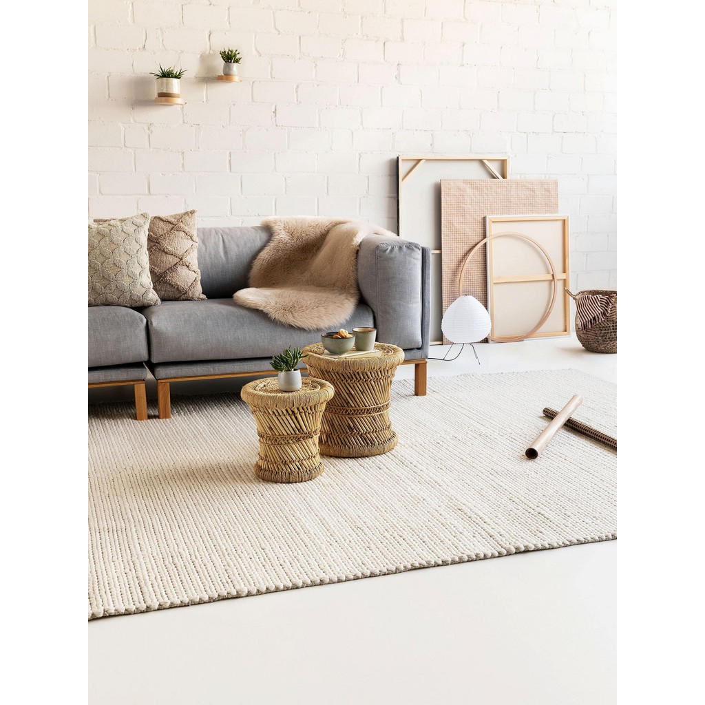 Thumbnail - benuta Pure Wollteppich, Creme, Textil, Beton Optik, Rechteckig, 250x350 cm, Gots, pflegeleicht, Teppiche & Böden, Teppi...
