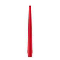 SPITZKERZEN (konische Kerzen) Rot 250 x Ø 25 mm, 12 Stück - Rot, Paraffin (2.5/25/25cm) - Wiedemann Kerzen