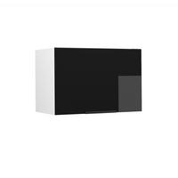 DULAP PENTRU BAIE Fame-Line Stejar negru lucios/alb 60x40 cm Plat - alb/negru cu luciu intens, compozit lemnos (60/40/34.1cm) - Vicco