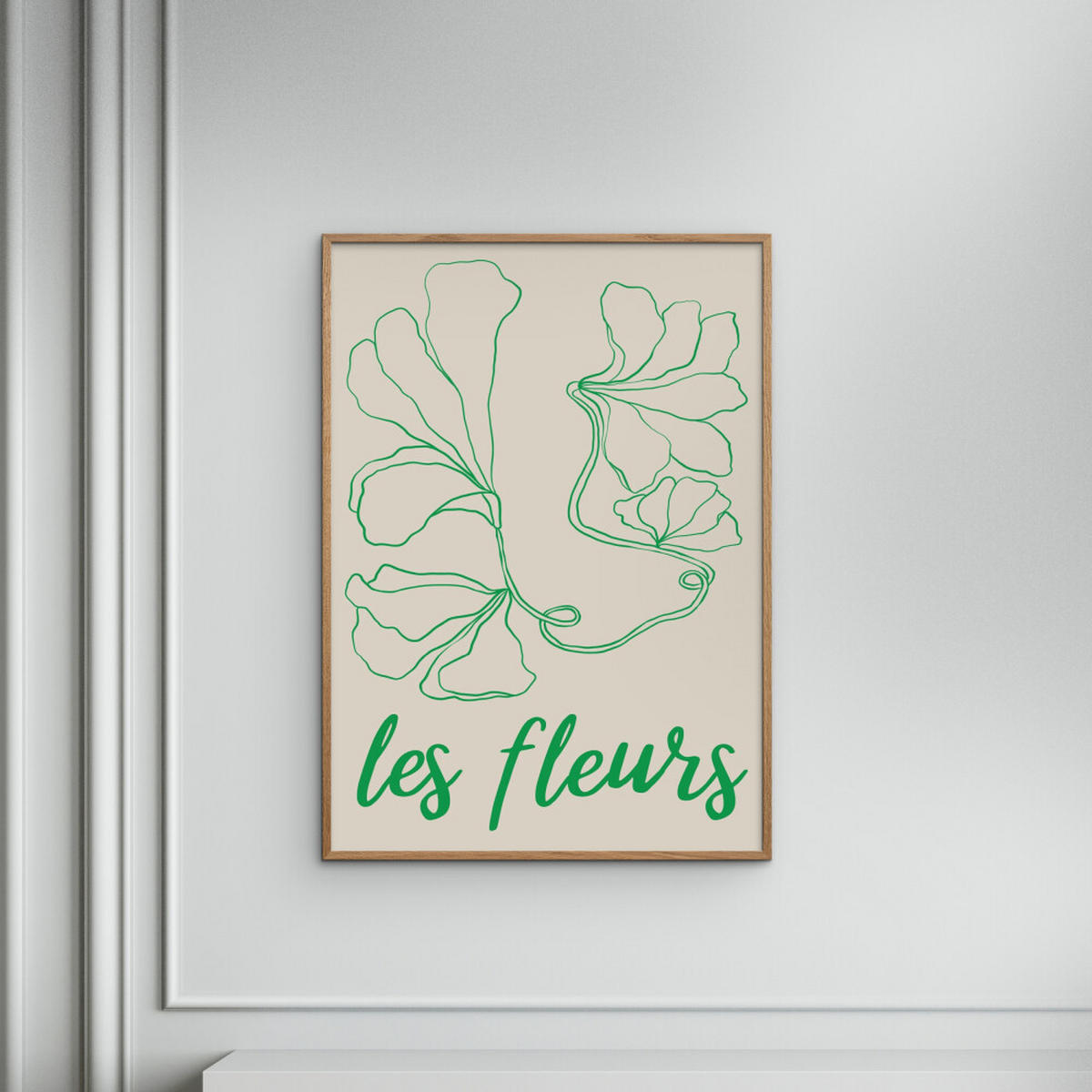 POSTER Affordable Art Prints - Abstract Fleurs - Grün, Papier (70/2/100cm) - Poster&Frame