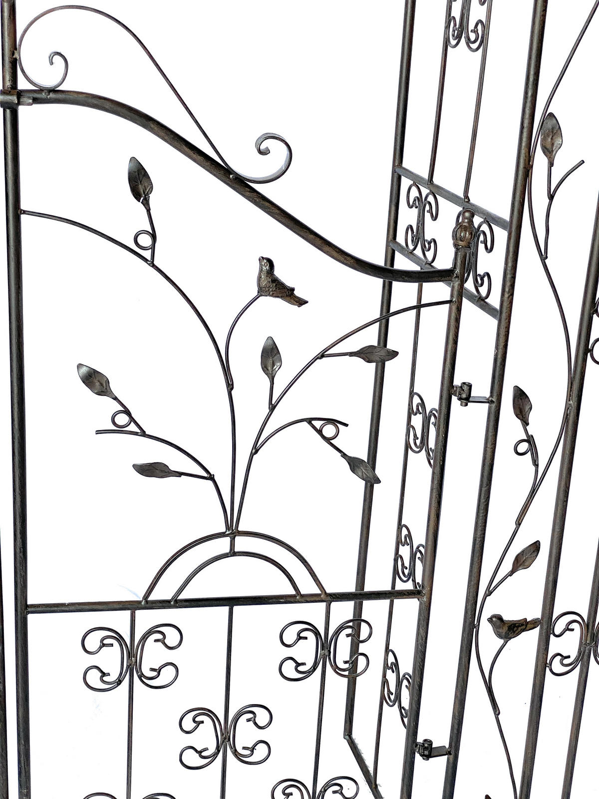 ROSENBOGEN mit Tür Metall Braun 18604 - Braun, Metall (145/250/30cm) - DanDiBo