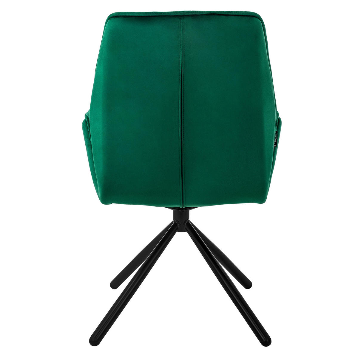 DREHSTUHL Samt Dunkelgrün - Dunkelgrün, Metall (63/90/57cm) - ML-DESIGN