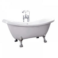 FREISTEHENDE Badewanne FAMA - 176 x 74 cm - Weiß, Keramik (176/79/74cm) - Home Deluxe