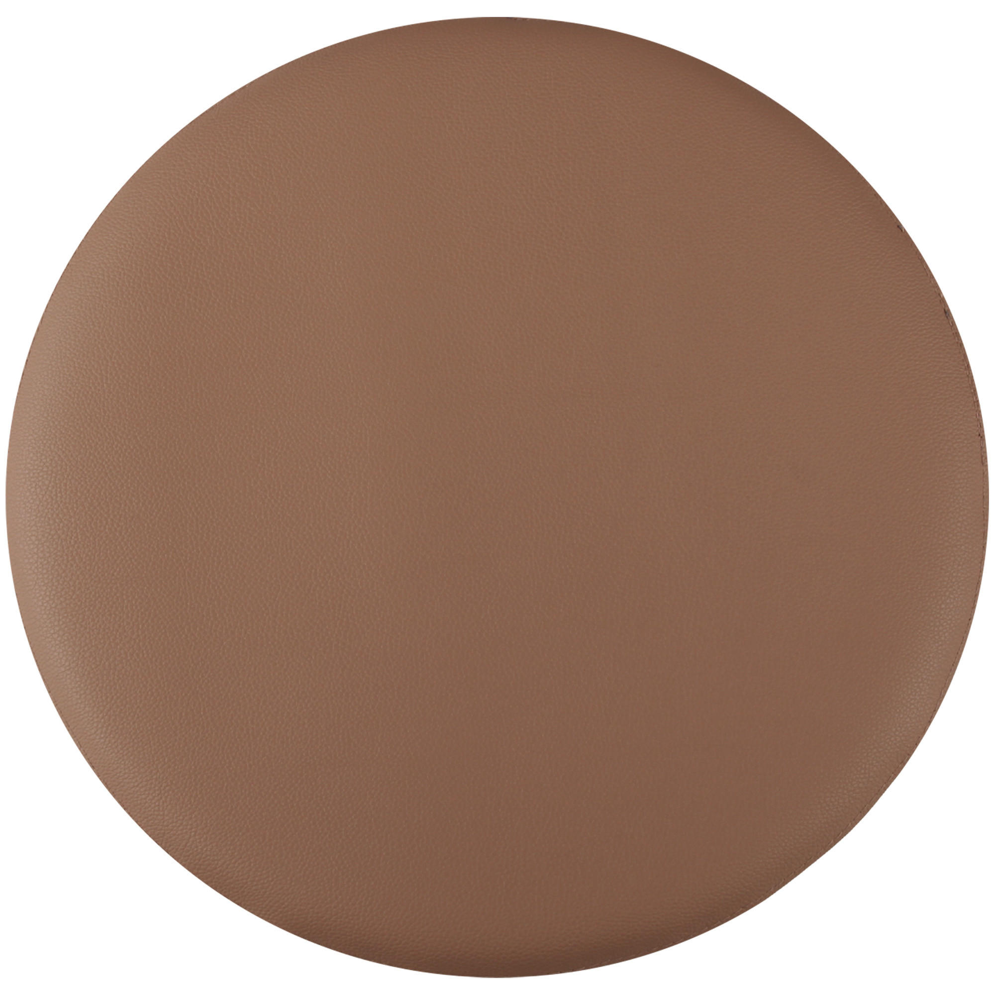 STUHLKISSEN ⌀ 38cm braun Lederimitat mit Antirutsch - Braun, Textil (38/38/1cm) - Bestlivings