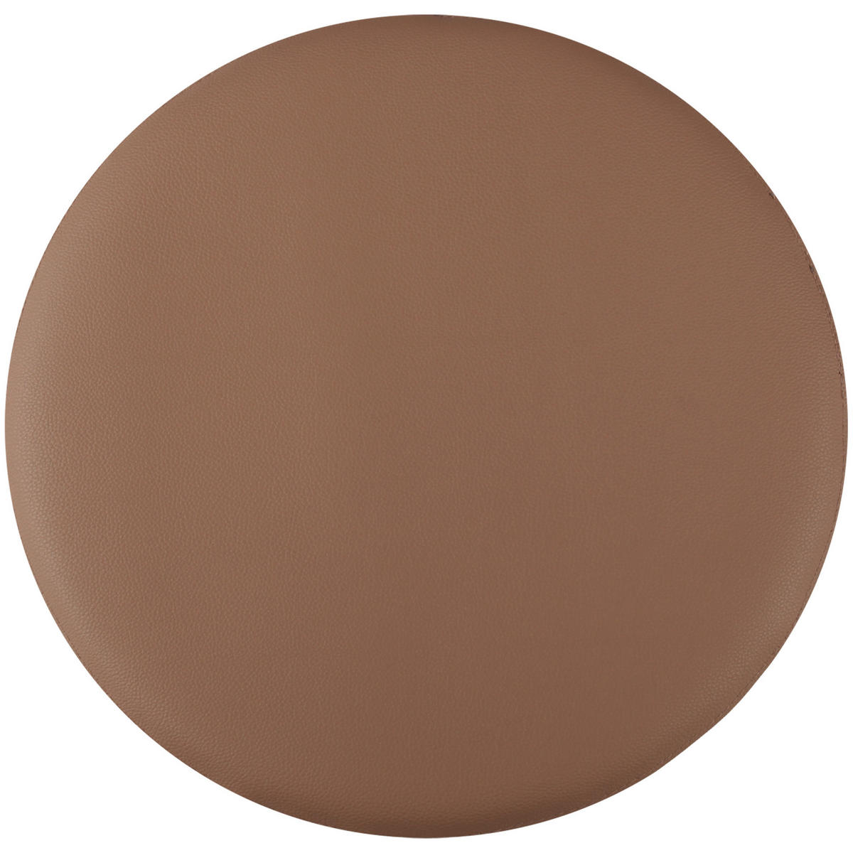 STUHLKISSEN ⌀ 38cm braun Lederimitat mit Antirutsch - Braun, Textil (38/38/1cm) - Bestlivings