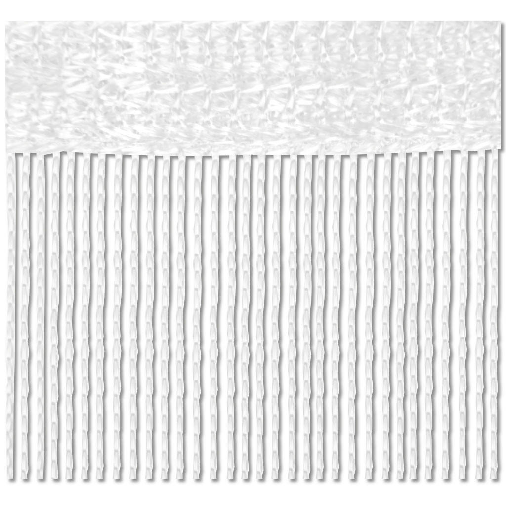 FADENVORHANG 140 cm x 240 cm Fadengardine (Weiß) Ideal als Insektenschutz oder Raumteiler - Weiß, Textil (140/240cm) - Bestlivings
