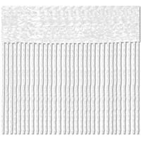 FADENVORHANG 90 cm x 240 cm Fadengardine (Weiß) Ideal als Insektenschutz oder Raumteiler - Weiß, Textil (90/240cm) - Bestlivings