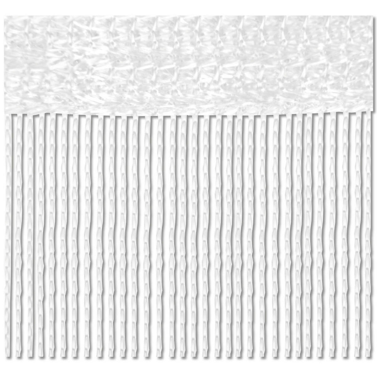 FADENVORHANG 90 cm x 240 cm Fadengardine (Weiß) Ideal als Insektenschutz oder Raumteiler - Weiß, Textil (90/240cm) - Bestlivings