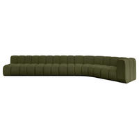 ECKSOFA modulares Sofa Karex-L3 - 490x194x70 cm Grün - Grün, Holzwerkstoff/Textil (490/194cm) - ALTDECOR