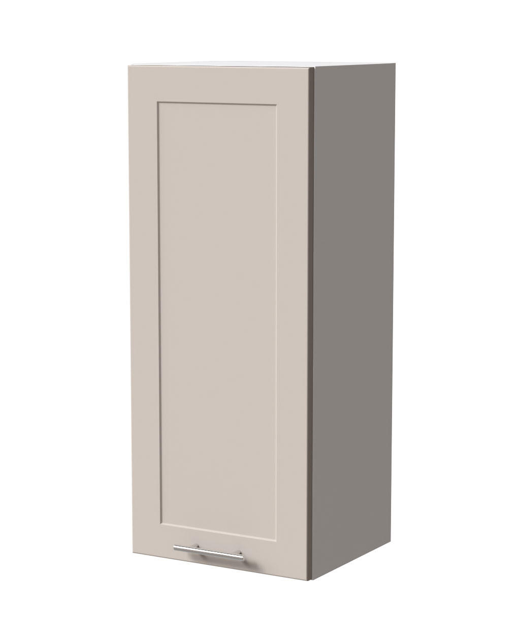 HÄNGESCHRANK Oslo W4/40 Weiß / Kaschmir Matt 40 / 32,5 / 96cm - Kaschmir/Weiß, Holz/Holzwerkstoff (40/96/32.5cm) - Feldmann-Wohnen