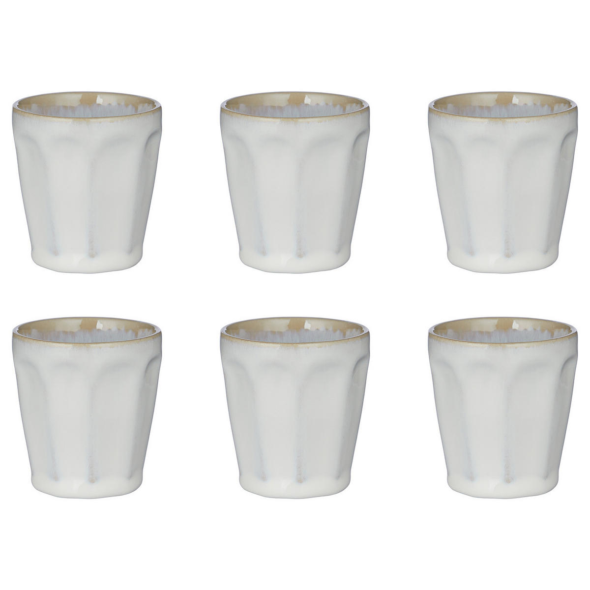 ESPRESSOTASSE (6er Set) Bergamo - Weiß, Keramik (0.07L) - Butlers