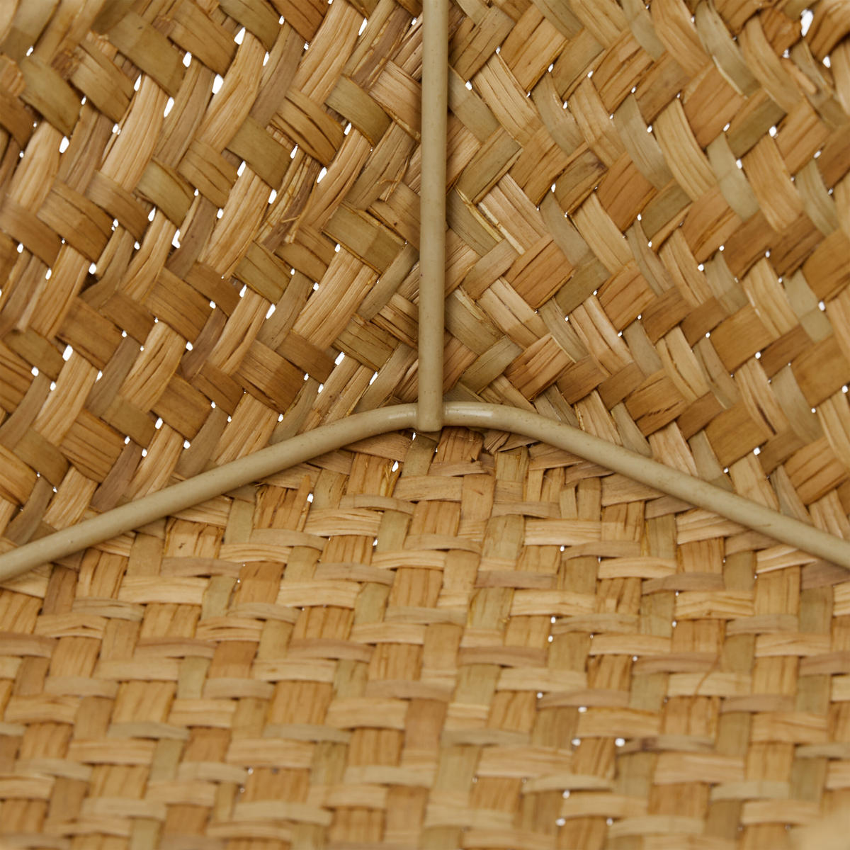 3XAUFBEWAHRUNGSKORB - Hellbraun, Textil/Metall (23/23/8.5cm) - Relaxdays