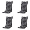 GARTENSTUHLKISSEN Kreis 123/50 cm 4er-Set - Grau, Textil (50/7/123cm) - Madison