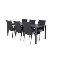 GARTENSET schwarz - Schwarz, Holzwerkstoff - ebuy24