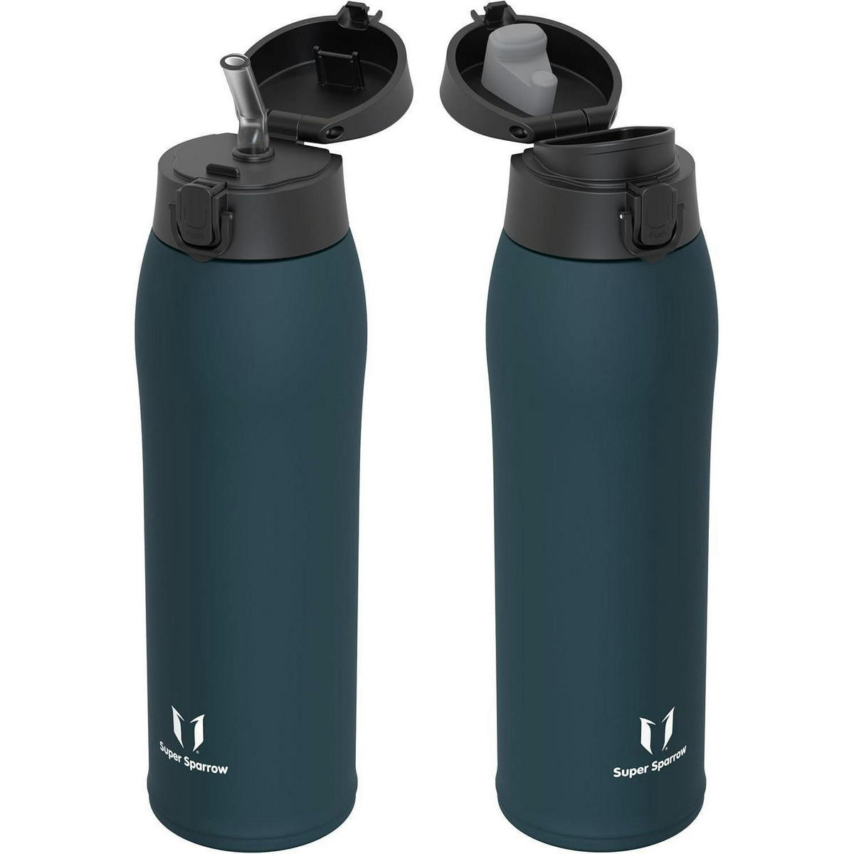 THERMOSFLASCHE Edelstahl 950 ml M-Jade - Petrol, Metall (8.4/8.4cm)