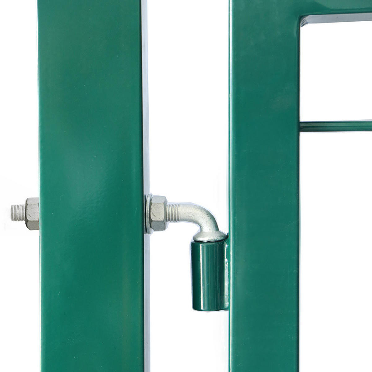 DOPPELSTABMATTEN GARTENTOR PORTARIUS - Größe: 140 cm, Farbe: Grün - Grün, Metall (190/6cm) - Home Deluxe
