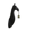 WANDLEUCHTE Giraffe Schwarz 20,5/19/61 cm - Schwarz, Kunststoff (19/61/20.5cm) - Light & Living