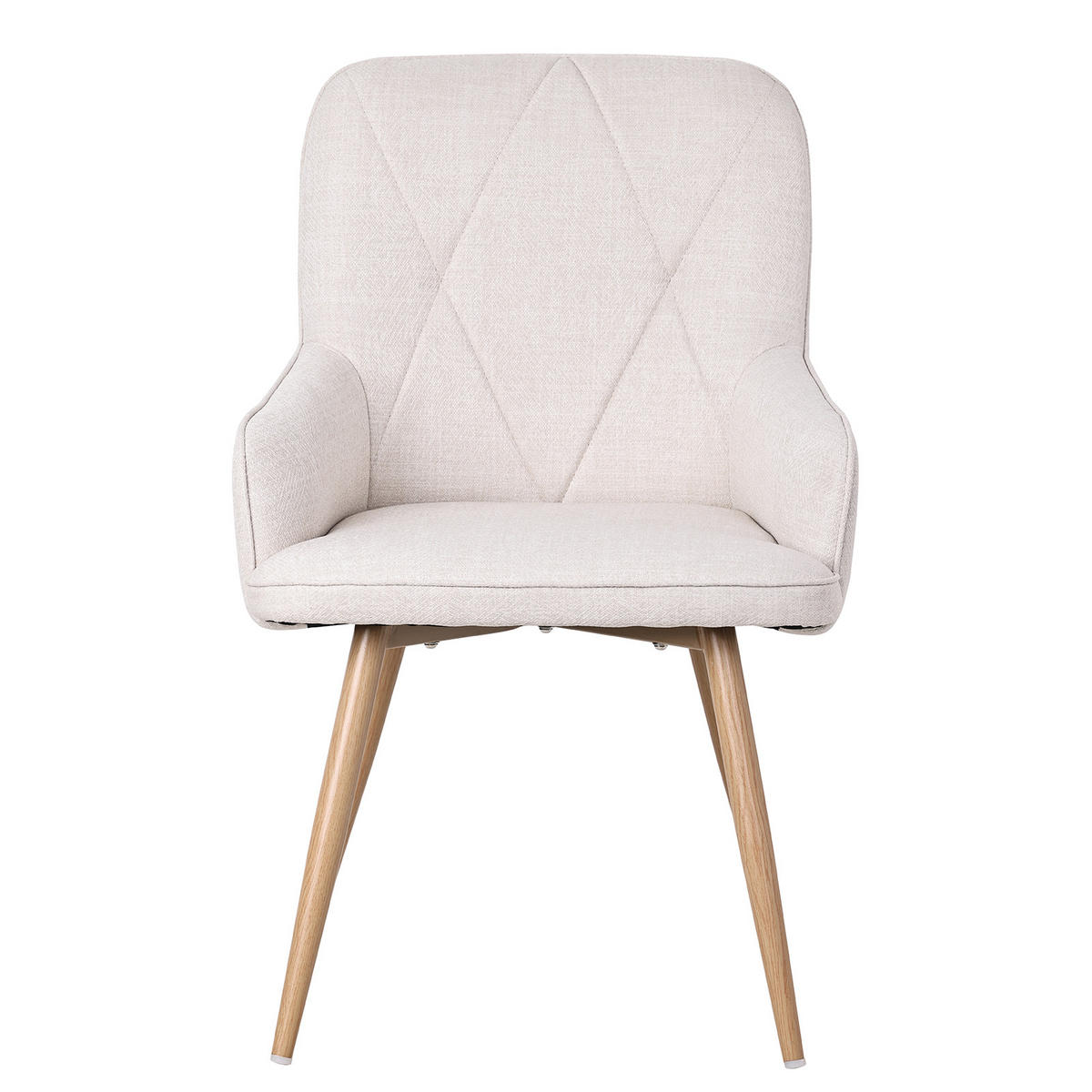 ARMLEHNSTUHL-SET 2 Stück in Stoff(YZ3) - Beige, Textil (57/87/62cm) - HOMAVO