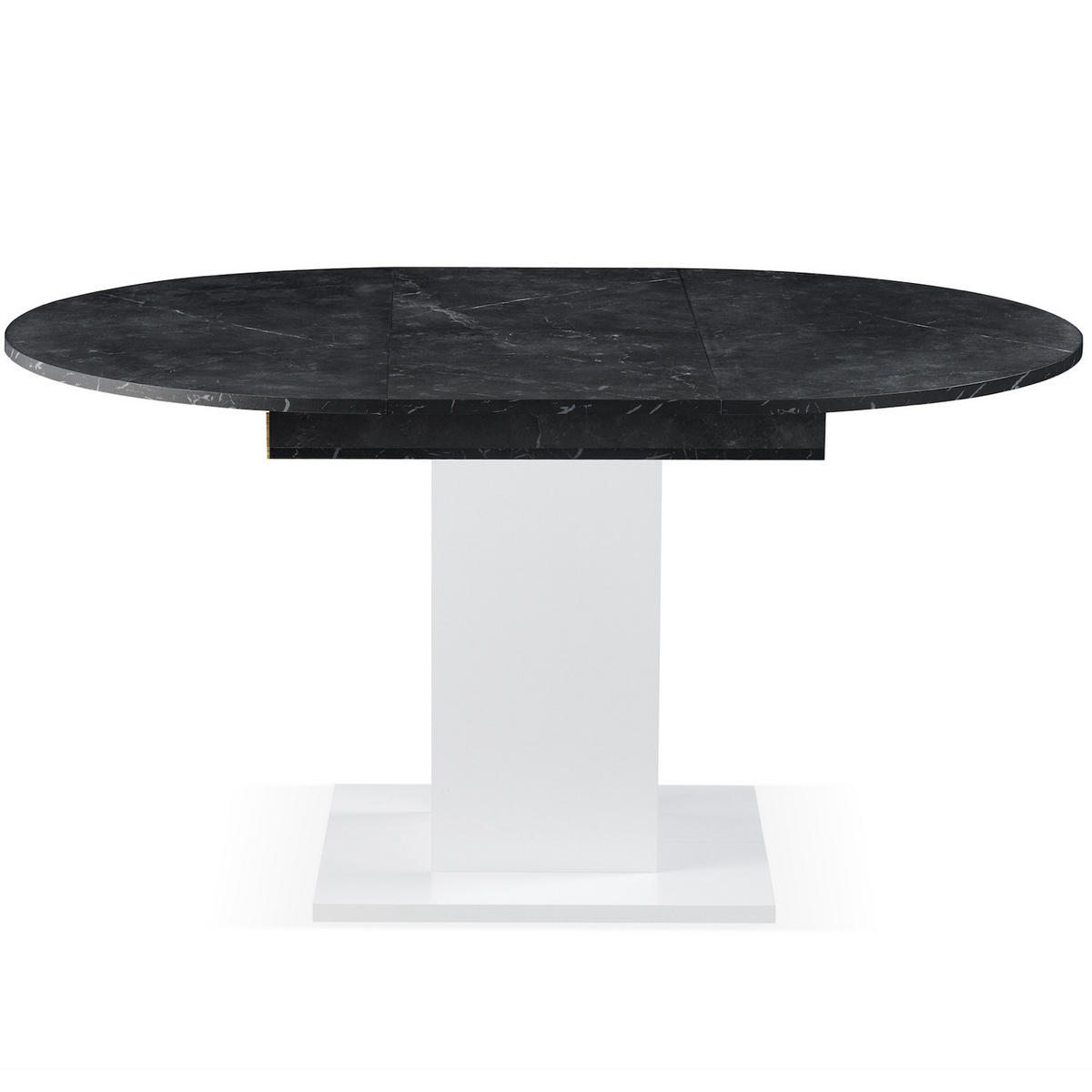ESSTISCH WIM 100-140/100/74 cm - Anthrazit/Schwarz, Holzwerkstoff (100/100/74cm) - B&D Home