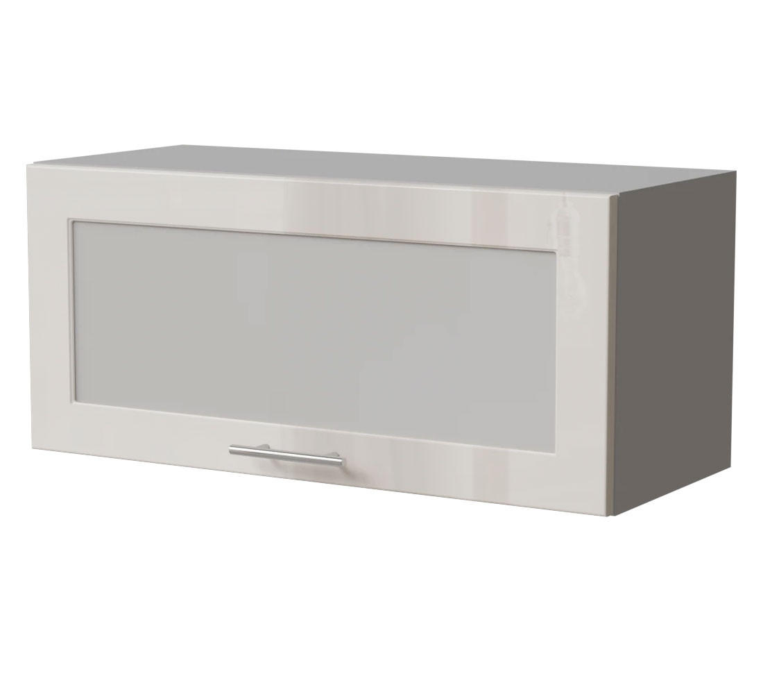 Feldmann-Wohnen Klapphängeschrank Creme, Grau 80x36x32.5 cm