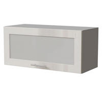 KLAPPHÄNGESCHRANK Brerra W4BS/80 WKF Grau / RAL 9001 creme Hochglanz 80 / 32,5 / 36cm - Creme/Grau, Holz/Holzwerkstoff (80/36/32.5cm) - Feldmann-Wohnen