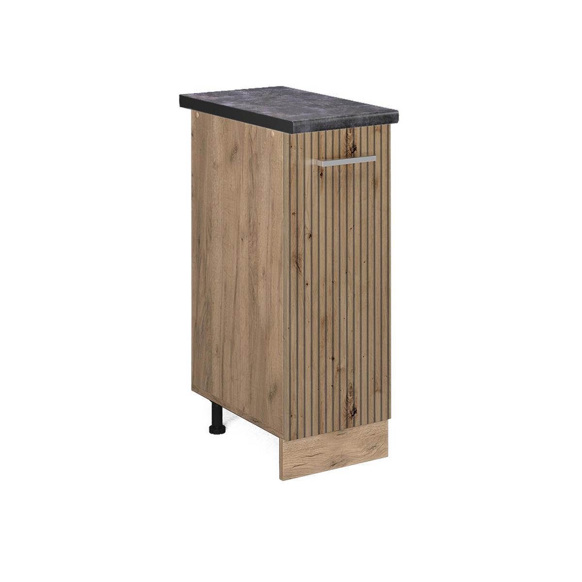 APOTHEKERSCHRANK R-Line Artisan-Eiche 30 cm, AP Anthrazit - Eiche Wotan/Eiche Artisan, Holzwerkstoff (30/81.6/60cm) - Vicco