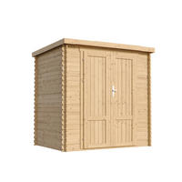 HOLZ-GARTENHAUS 2.22 m² TIMBELA M311F1+M311G - Naturfarben, Holz (204/206/142cm) - Timbela