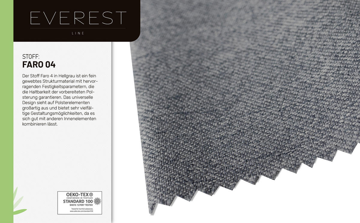 BOXBETT Everest grau 180 x 200 cm Doppelbett mit hochwertiger Bonell-Matratze und Topper - Dunkelgrau, Holz (180/200cm) - Panda Möbel