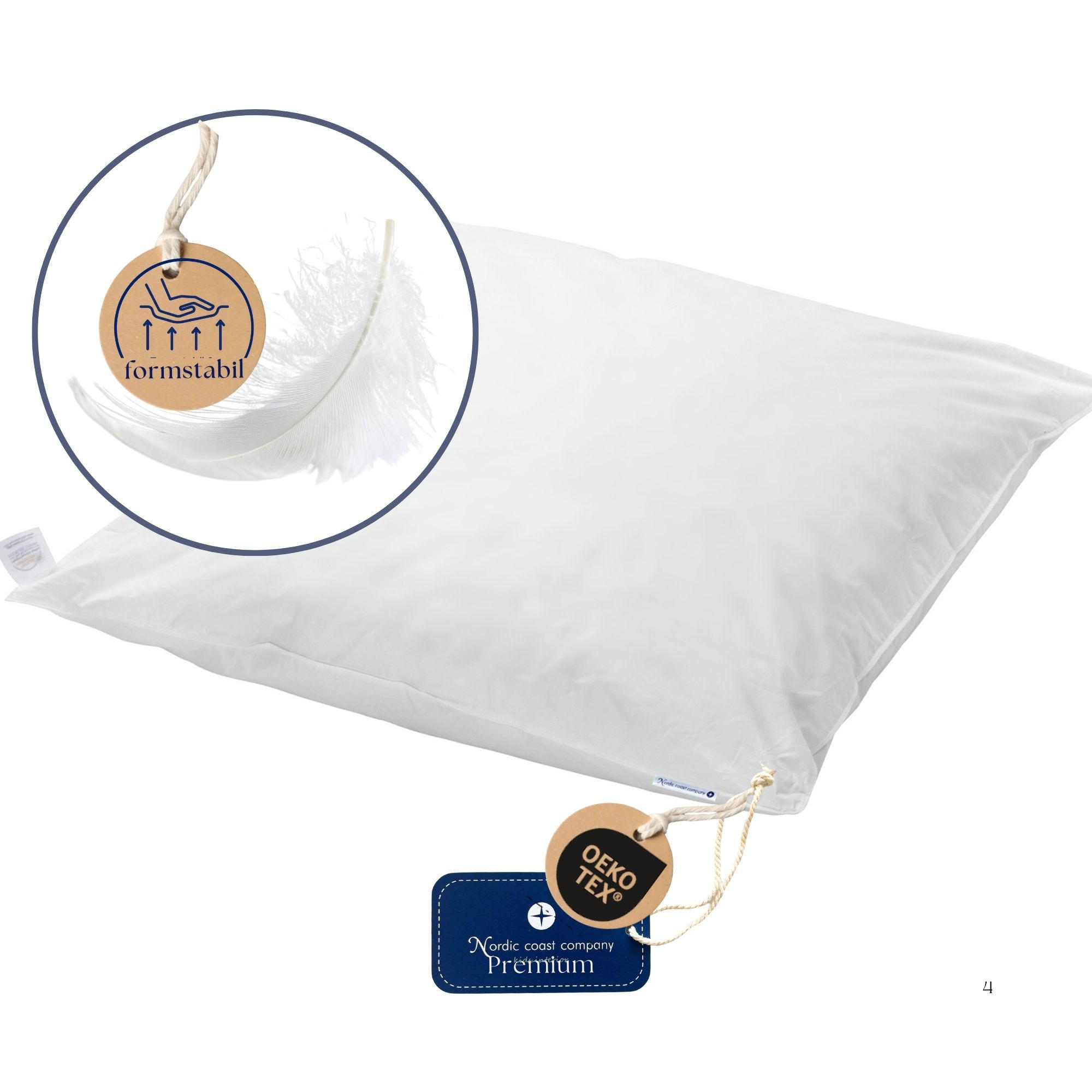 WIEGENBETTCHEN Babydecke Daunendecken Kinderwagendecke leicht atmungsaktiv Kinderwagenbettchen - Weiß, Textil (80/80cm) - nordic coast company