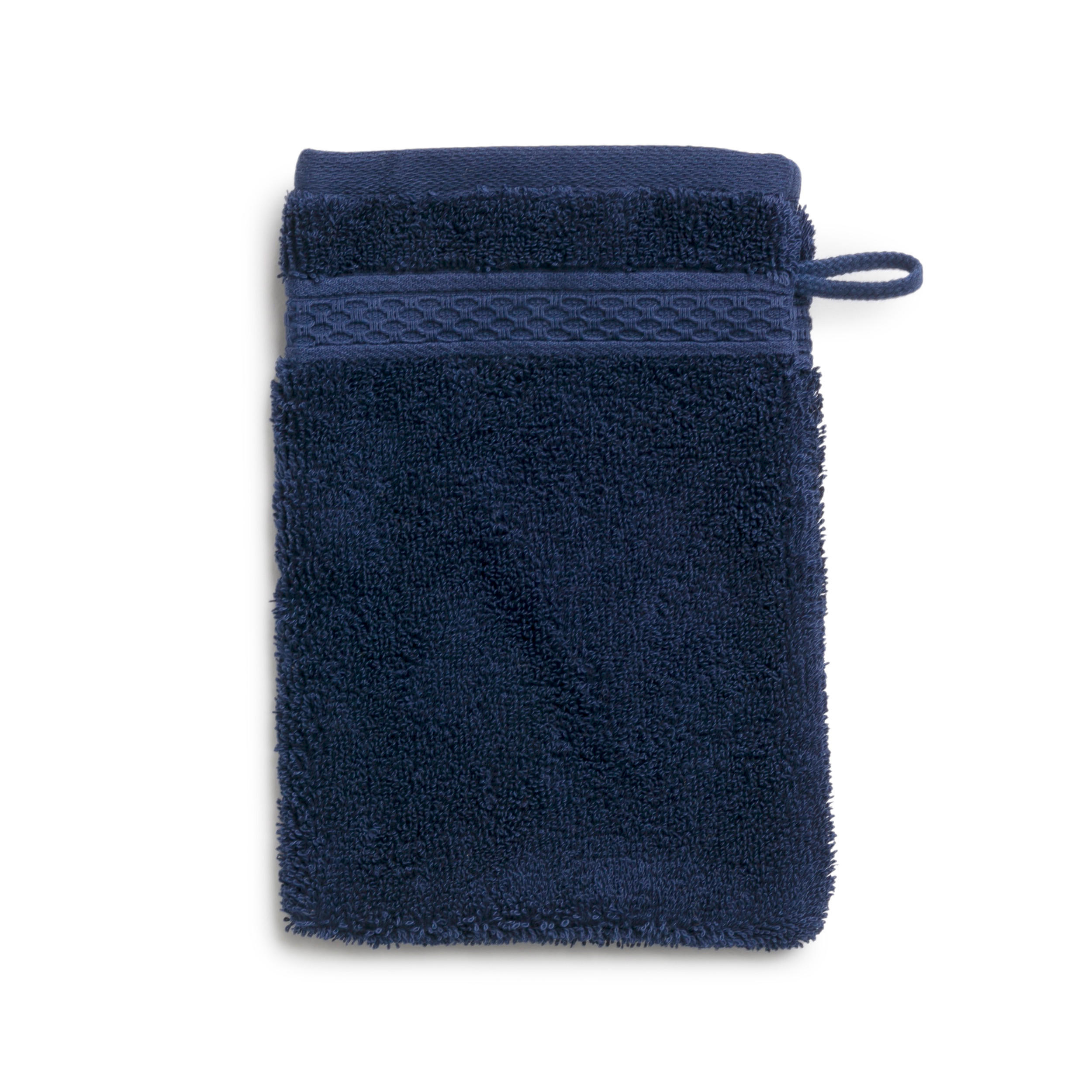 WASCHHANDSCHUH PURE LUXURY - Dunkelblau, Textil (15/20cm) - MÖVE