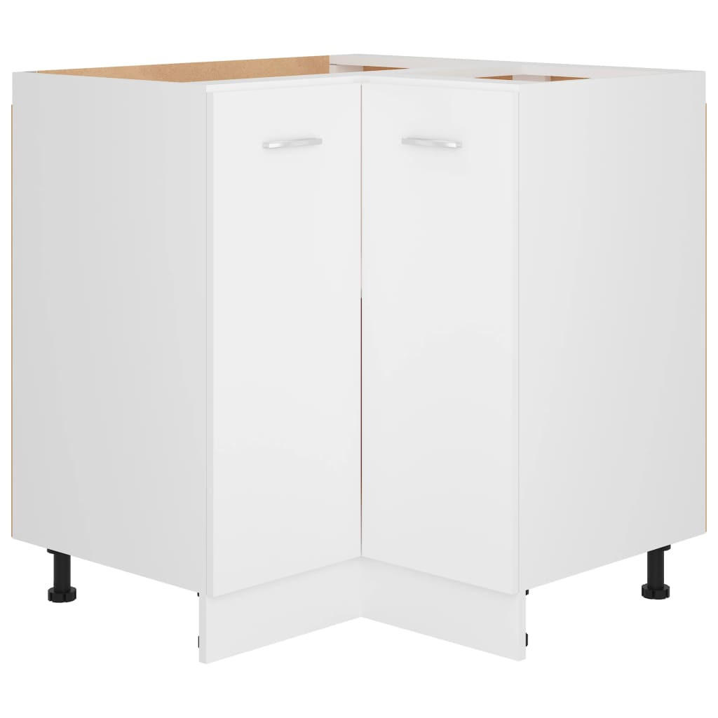 ECKUNTERSCHRANK Lyon Weiss 75,5/75,5/81,5 Cm Holzwerkstoff - Weiß, Holzwerkstoff (75.5/81.5/75.5cm) - vidaXL