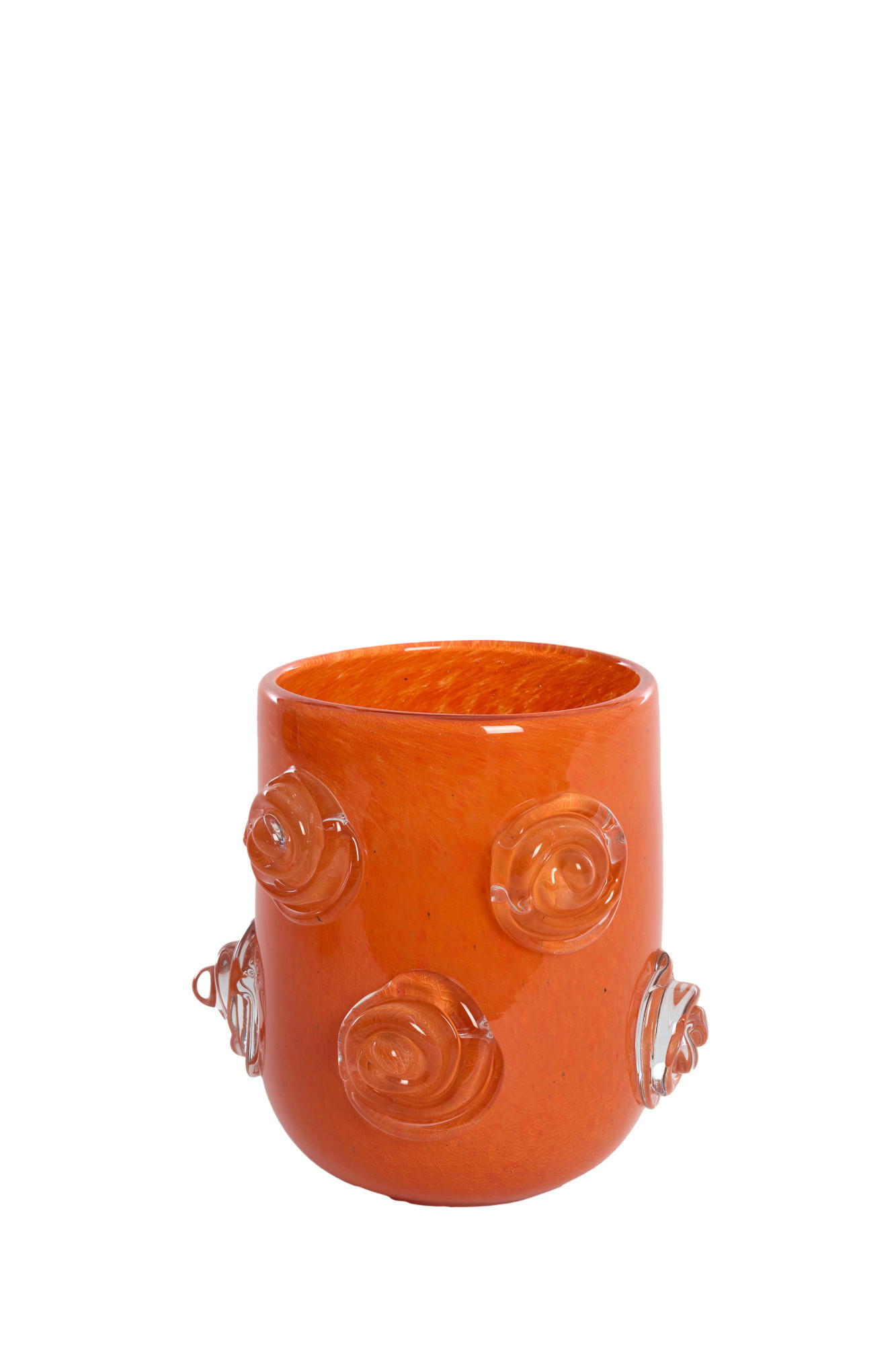 VASE Barenda Orange Ø20,5/21 cm - Orange, Glas (20.5/21cm) - Light & Living