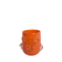 VASE Barenda Orange Ø20,5/21 cm - Orange, Glas (20.5/21cm) - Light & Living