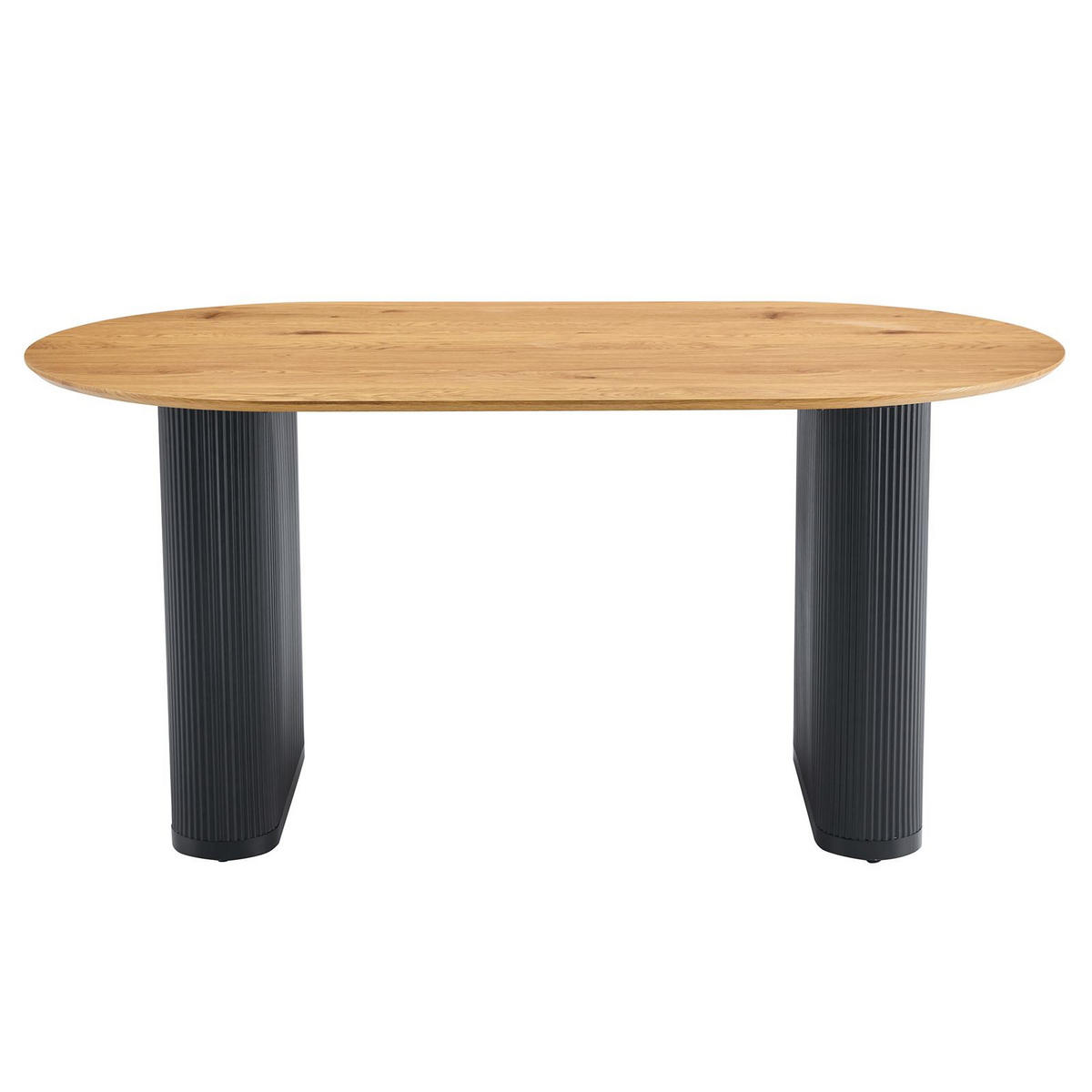 ESSTISCH MAXIM - Eichefarben, Metall (90/160/75cm) - IDIMEX