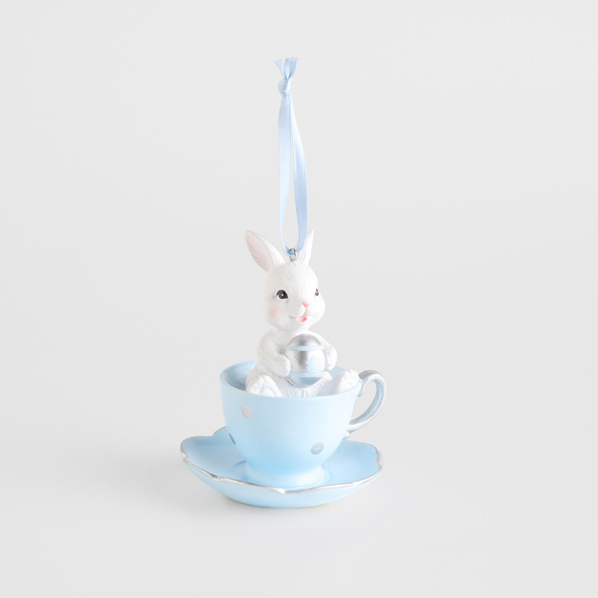 OSTERDEKO Bridgertea - Hellblau, Kunststoff (9/10.5/9.5cm) - home&you