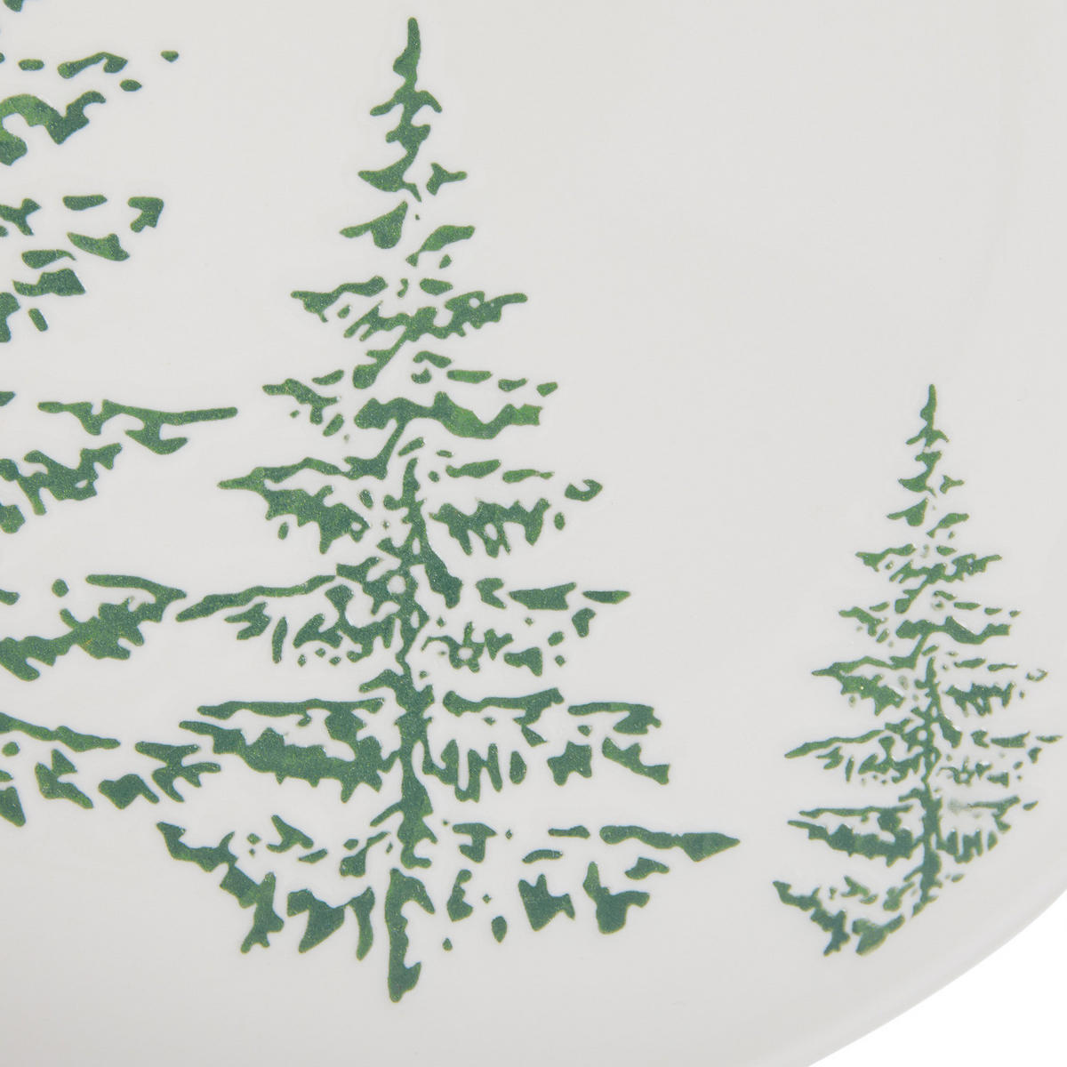 TELLER Winter Joy Tannenbäume - Grün, Keramik (2.5cm) - Butlers