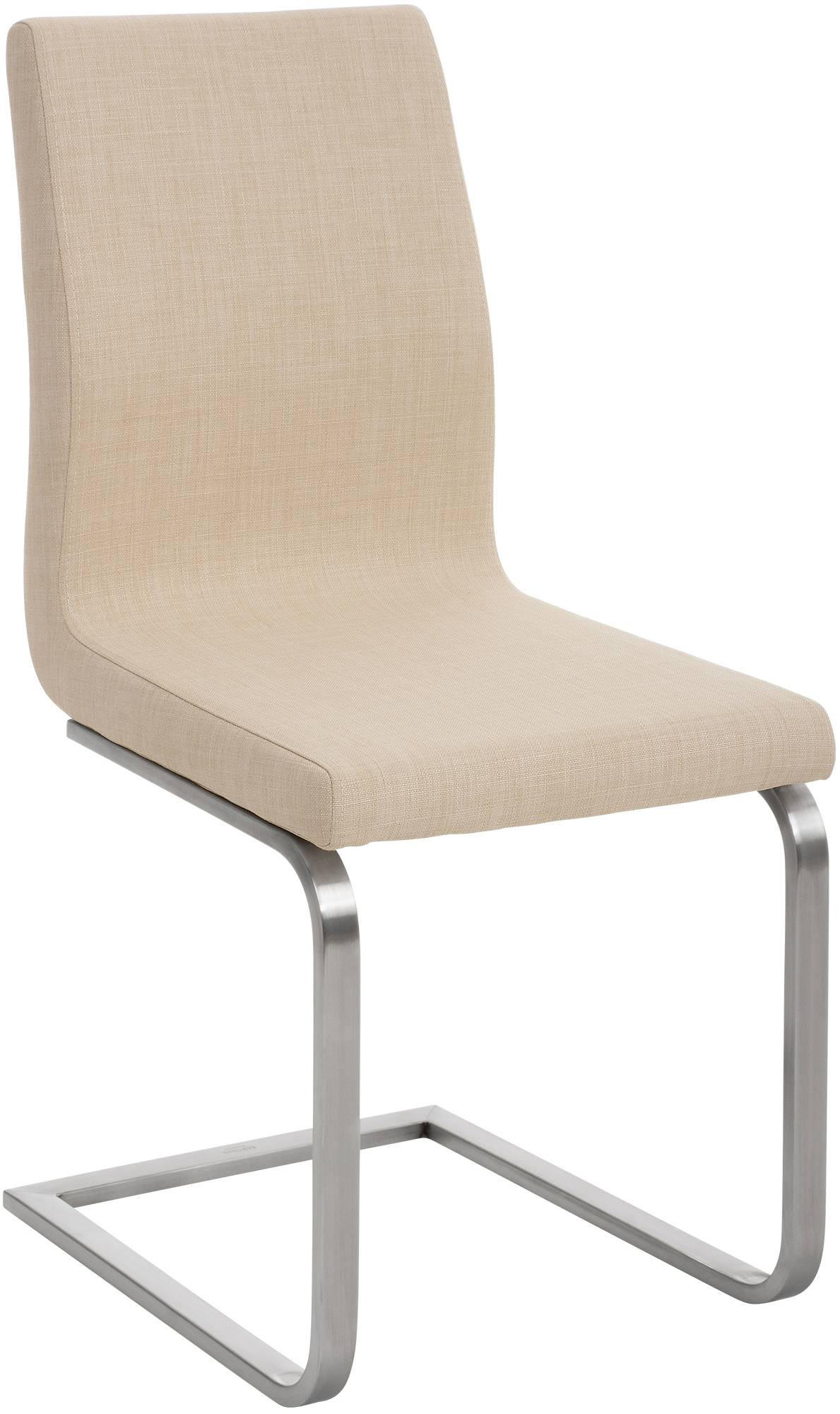 SCHWINGSTUHL Stoff Creme - Edelstahlfarben/Creme, Textil/Metall (40/90/50cm) - CLP