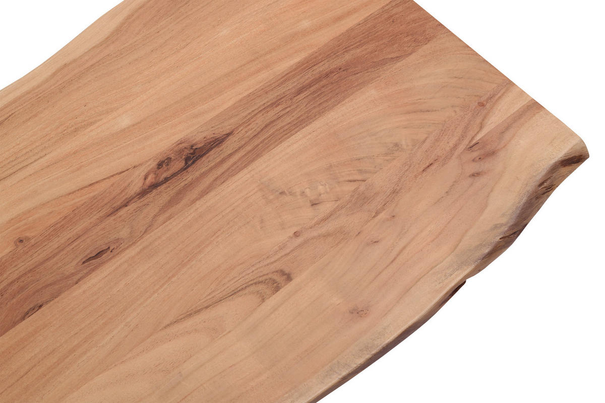 TISCHPLATTE NOAH - Beige/Naturfarben, Akazienholz/Holz (140/3/80cm) - SAM