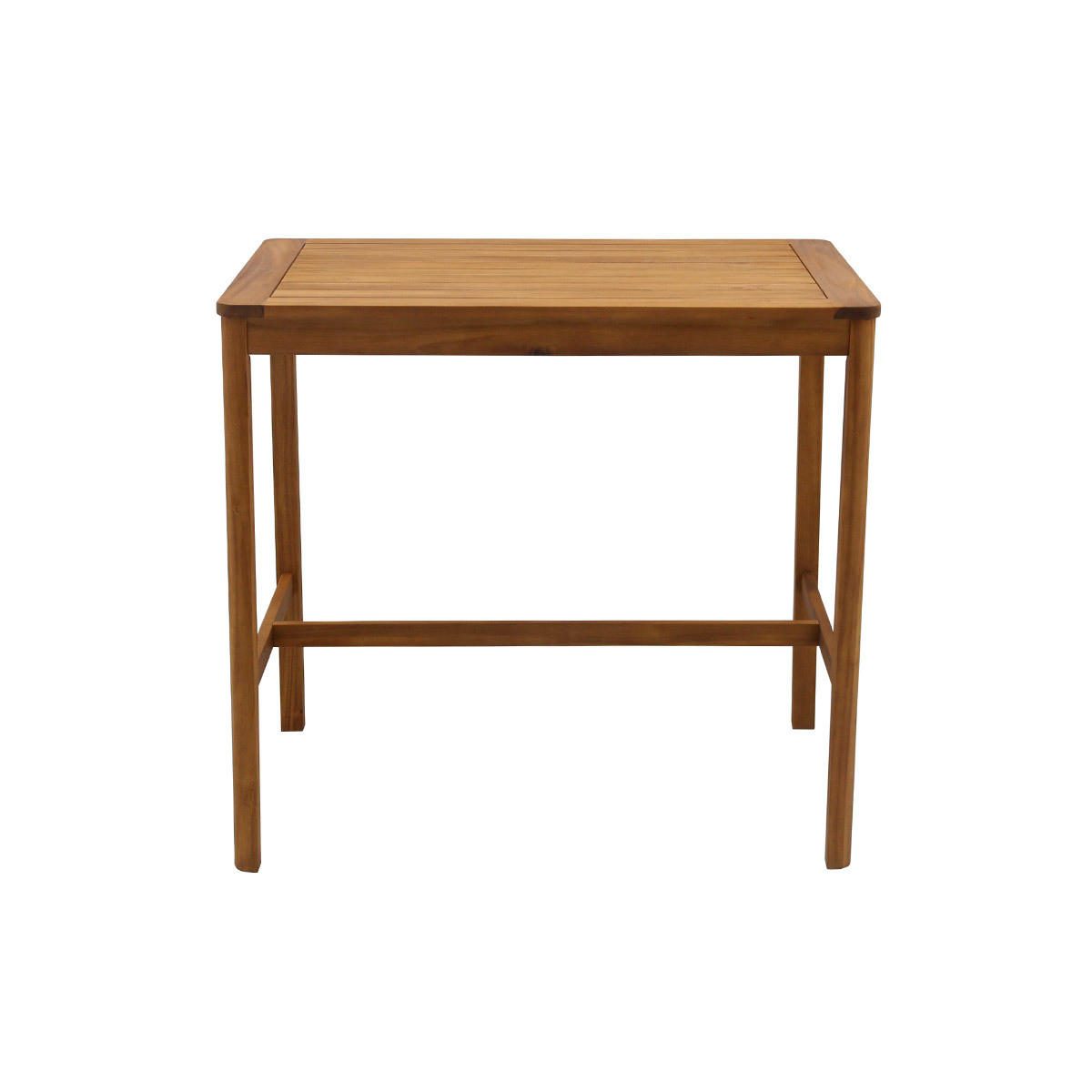 GARTENTISCH Rechteckig Massivholz L120 cm AKIS - Naturfarben, Holz (120/78/110cm) - Miliboo