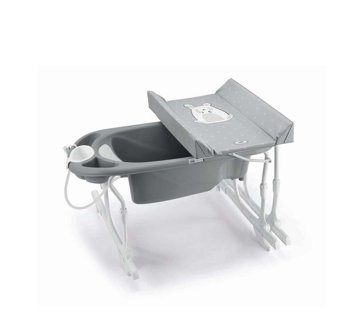 BABY-BADEWANNE mit Wickelauflage Idro Baby Estraibile - Grau, Kunststoff (78/140cm) - Cam il Mondo del Bambino S.p.A.