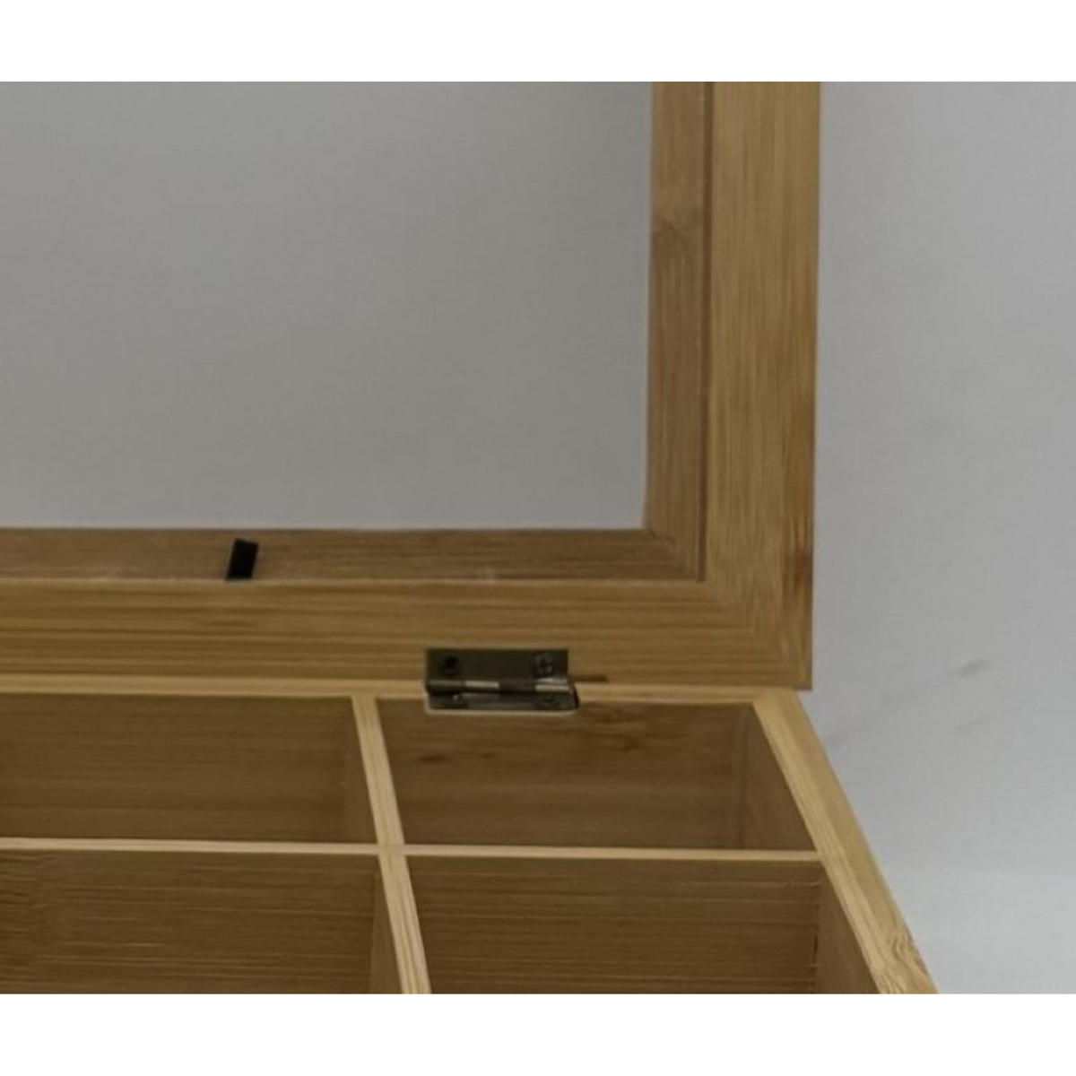 TEEBOX - Hellbraun, Holz/Kunststoff (28/9/23cm) - Relaxdays
