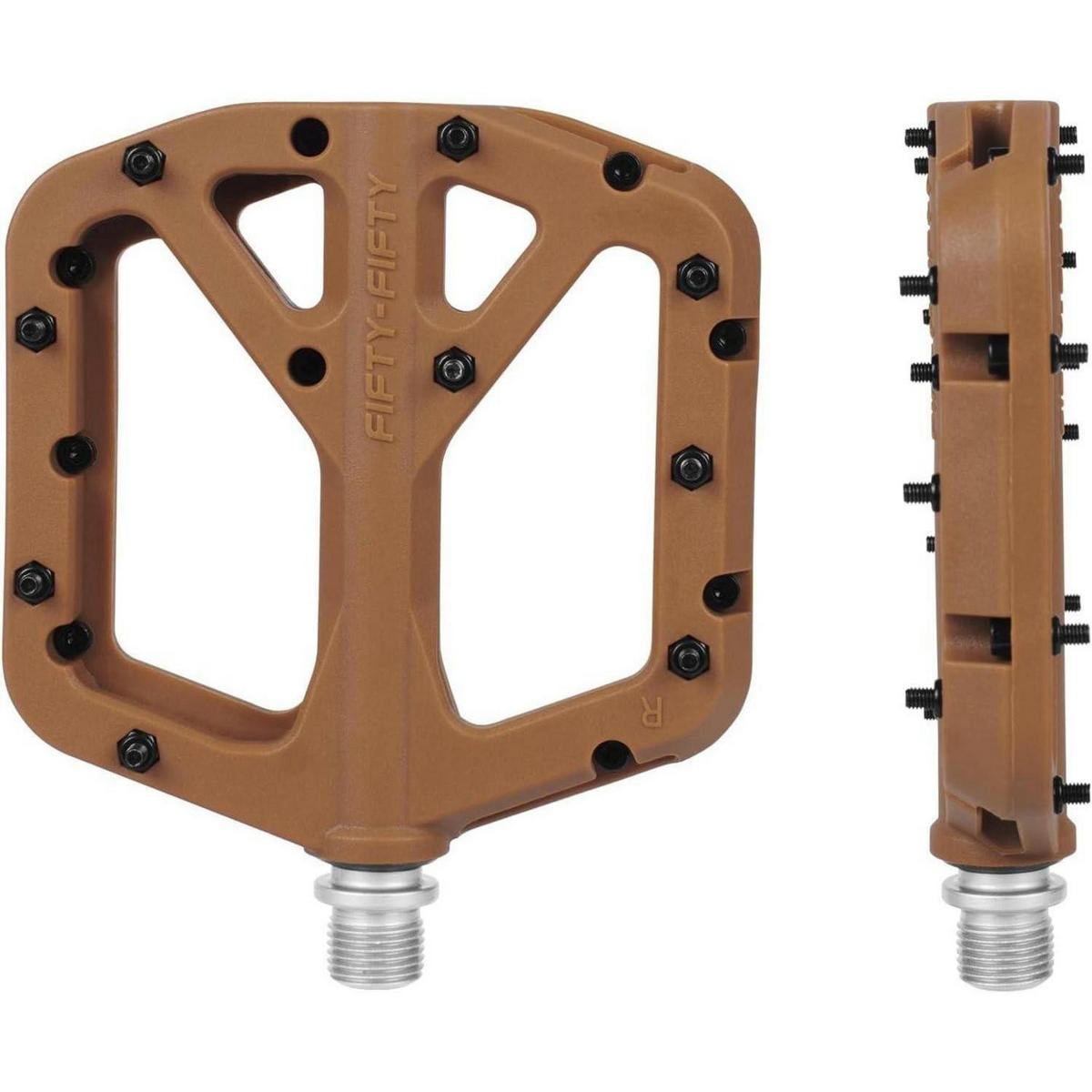 FAHRRADPEDALE Nylon Composite rutschfest 9/16 Zoll - Beige, Kunststoff (10.4/1.5/10.6cm)