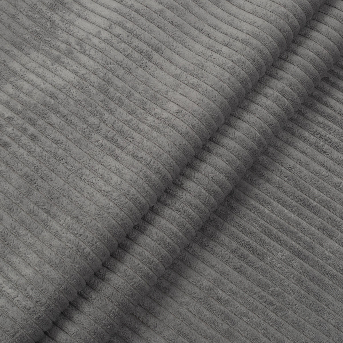 SOFA grau Cord 276 cm, Ecksofa 4-Sitzer, L-Sofa Ottomane links - Schwarz/Grau, Holz/Textil (276/183cm) - Inn.Furn