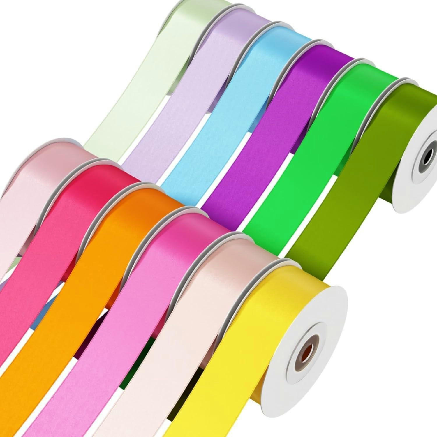 SATINBAND 12 Farben 25 mm 20 m Set - Multicolor, Textil (2.5/0.1/2000cm)