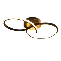 LED-DECKENLEUCHTE Zwickau 40/20.5/10 cm - Schwarz, Metall (40/20.5/10cm) - Nettlife