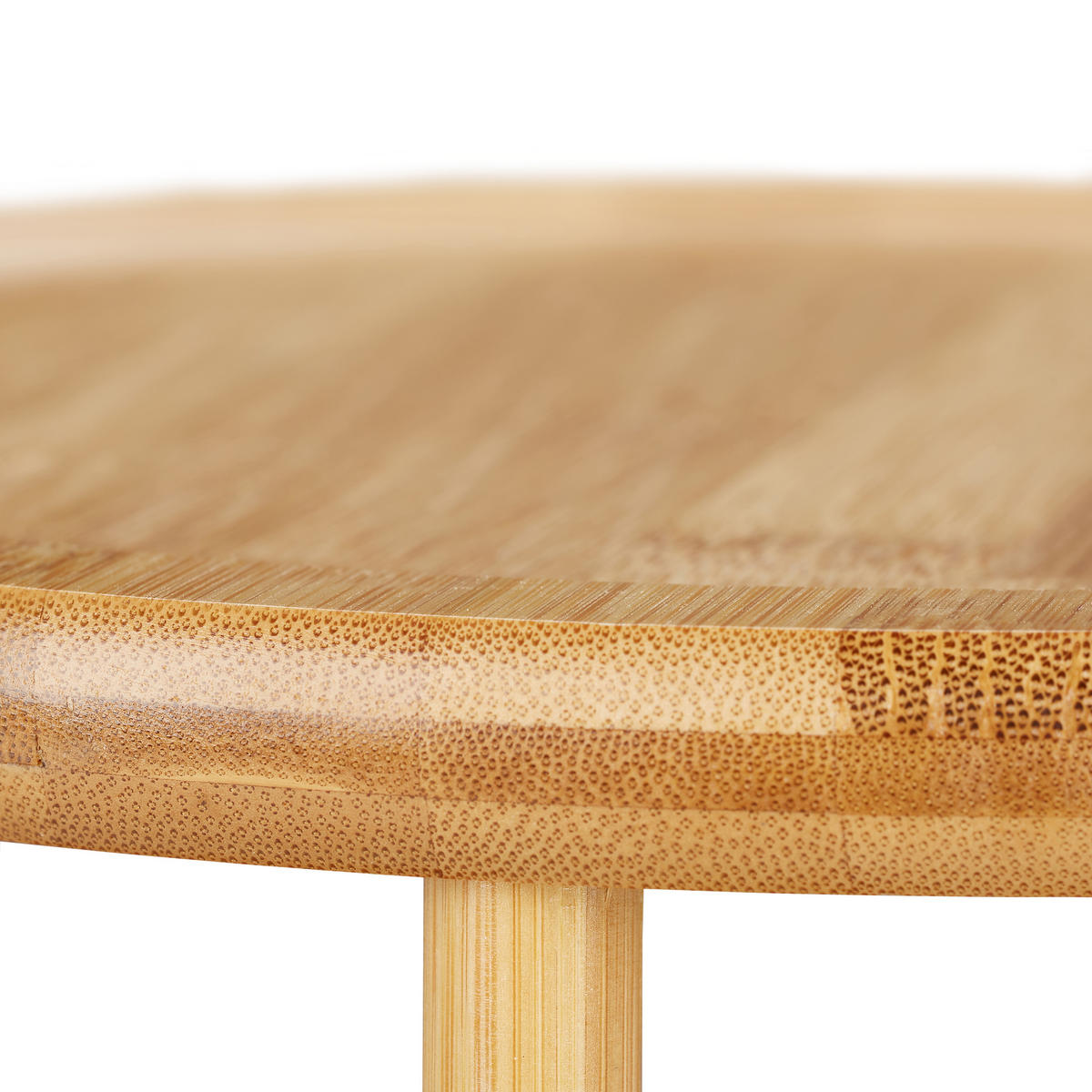 DREHREGAL - Hellbraun, Holz (24.5/19.5/24.5cm) - Relaxdays